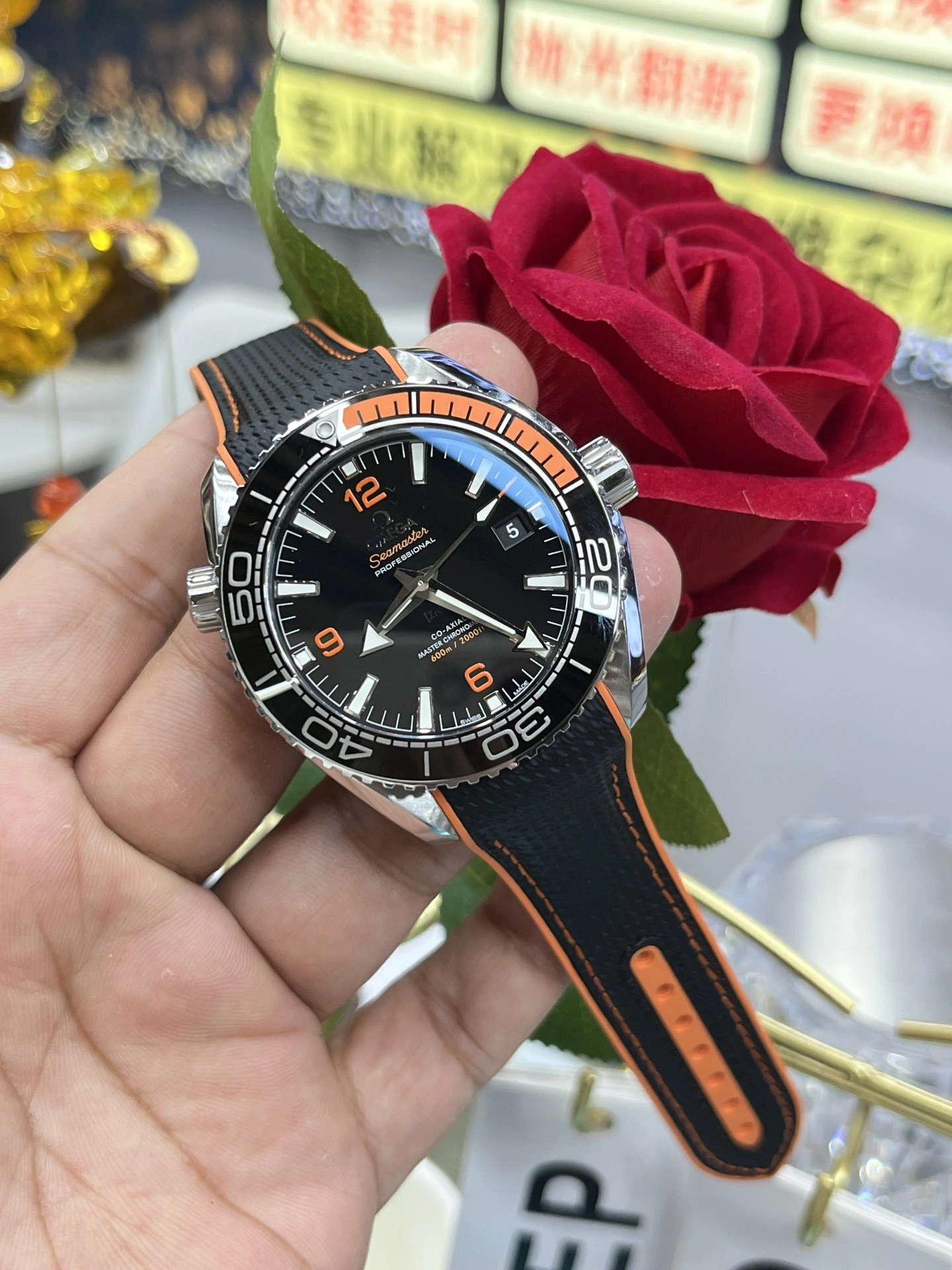 CBD Factory Omega Seamaster Planet Ocean 600M 43.5mm Black Orange Dial (215.32.44.21.01.001) 1:1 Super Clone – DD8900 Movement Chic 217